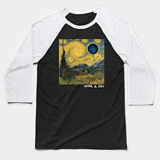 Total Solar Eclipse 8 April 2024 Baseball T-Shirt